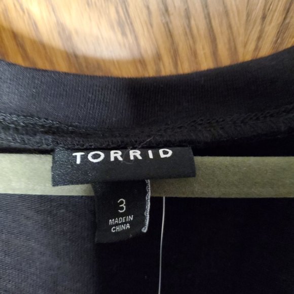 Torrid NEW! NWT Mini Slub Puff Sleeve Skater Dress - Picture 6 of 7